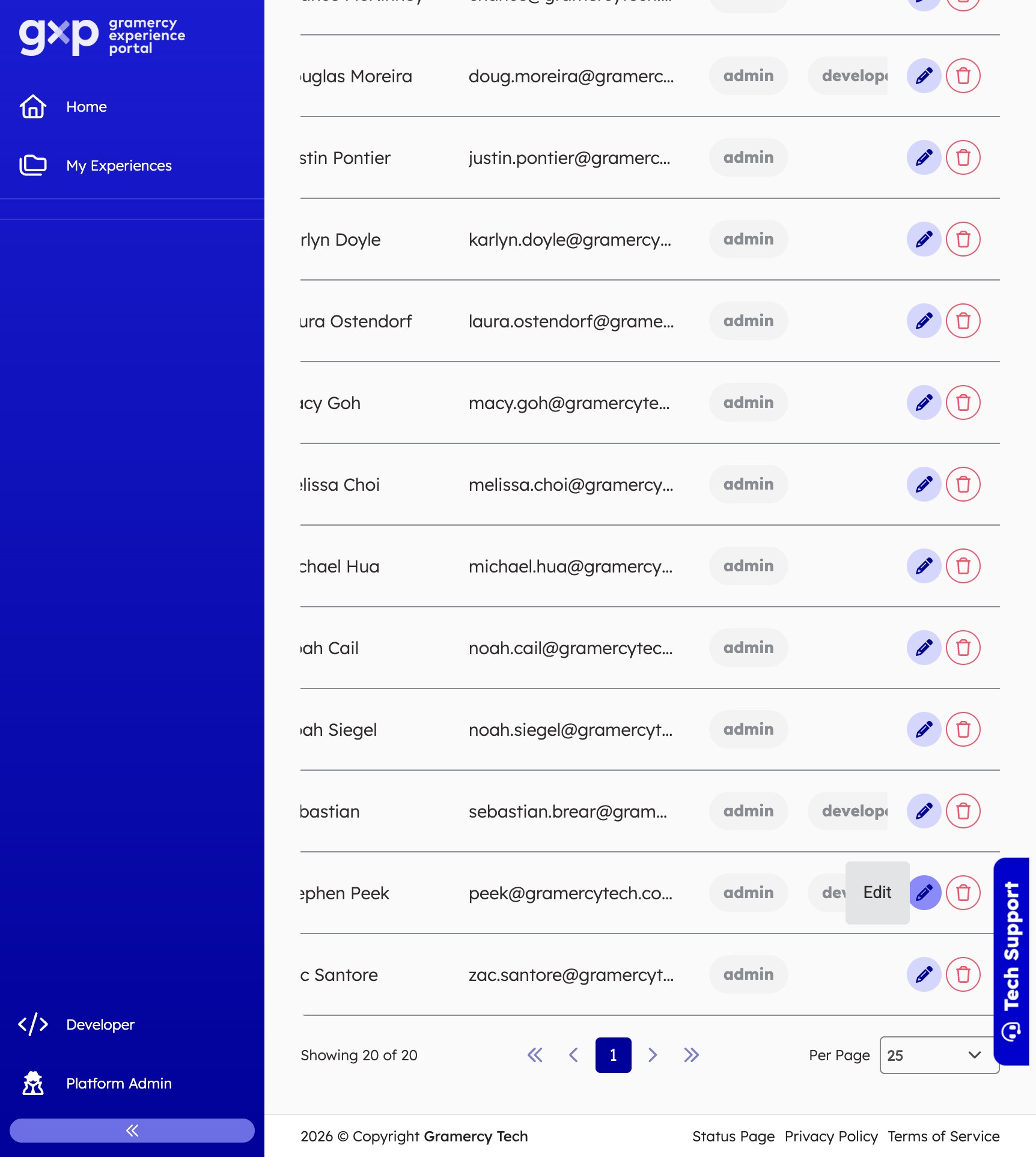 Find team member in the list