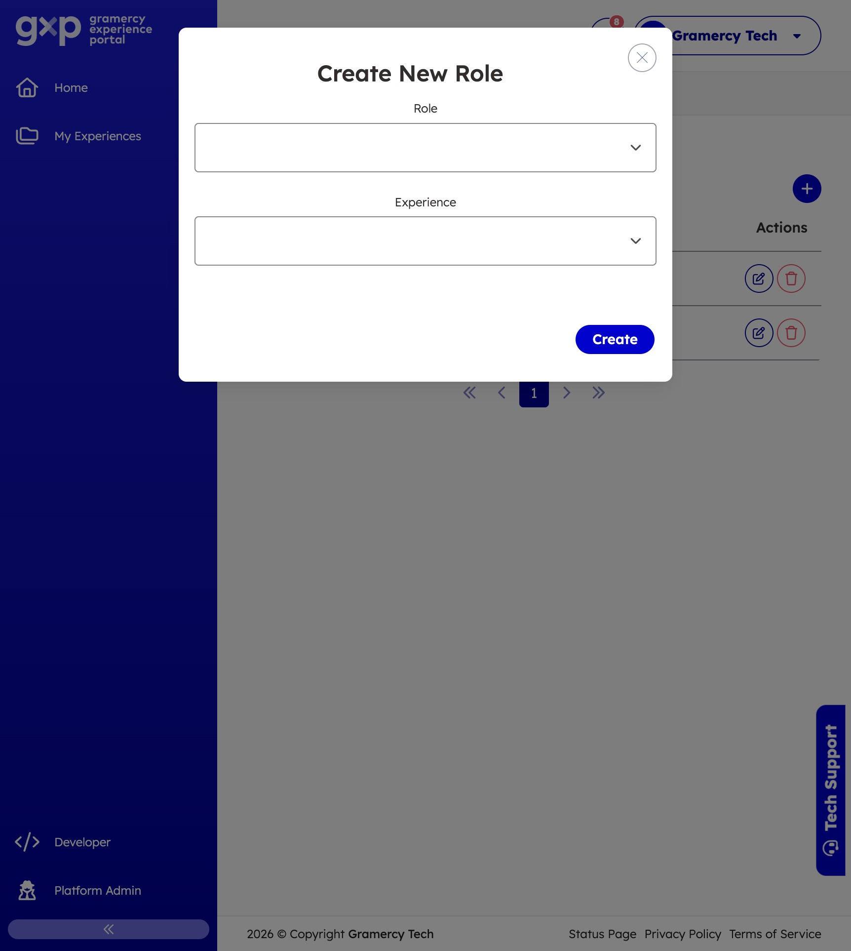 View Available roles